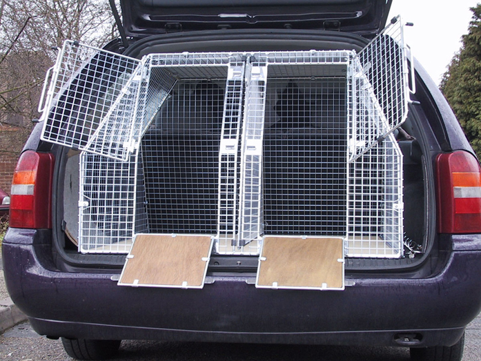 dog cage boot car